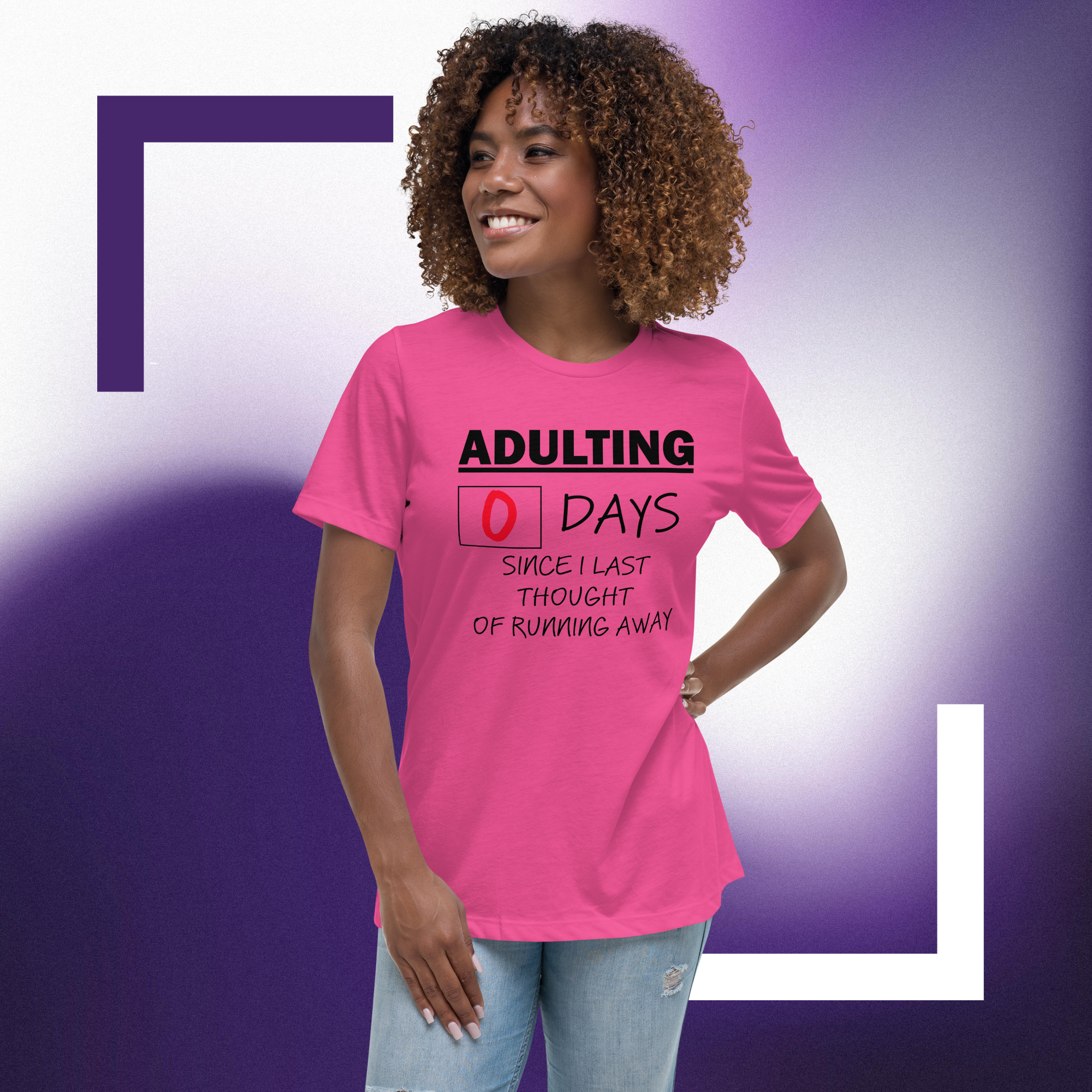 womens relaxed t shirt berry front 671f2bc7d4f79