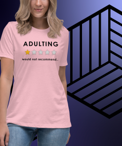 womens relaxed t shirt pink front 6715c40d8f308