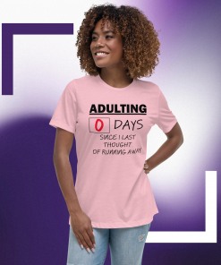 womens relaxed t shirt pink front 671f2bc7981f4