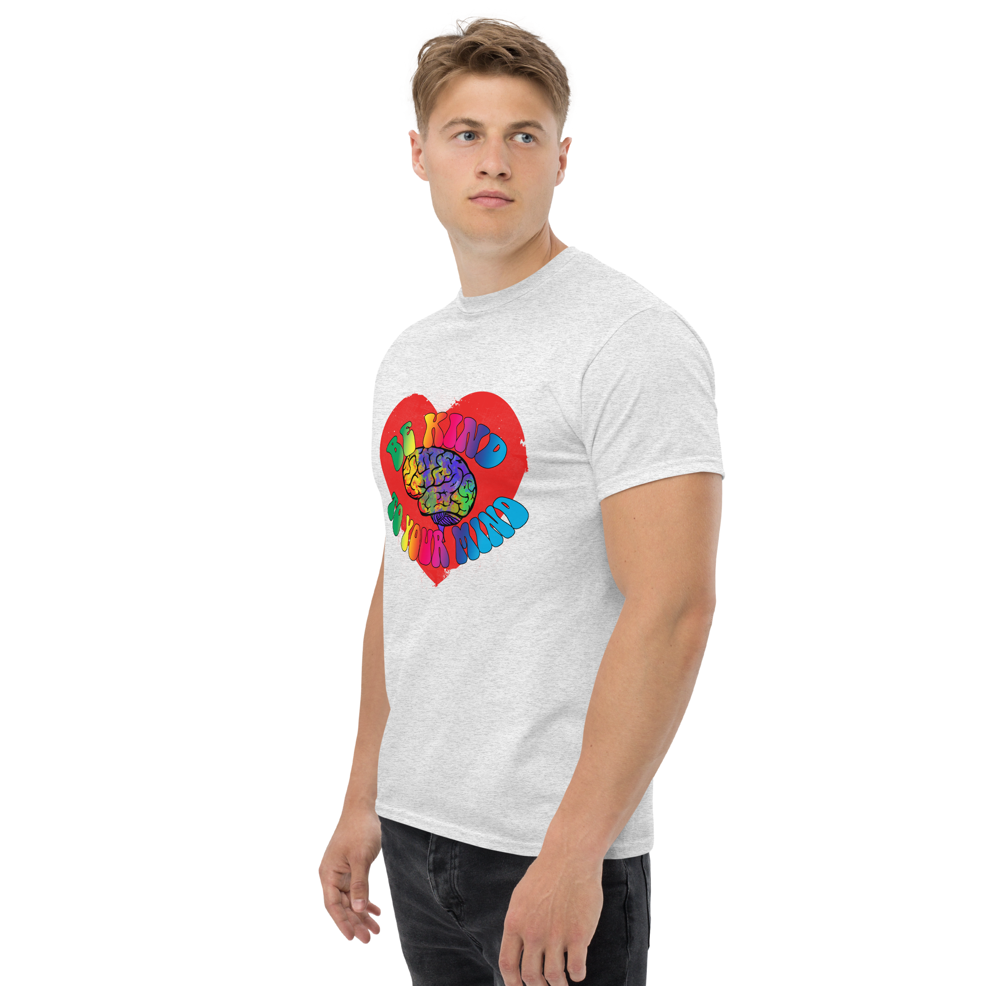 unisex classic tee ash left front 673424c84113a