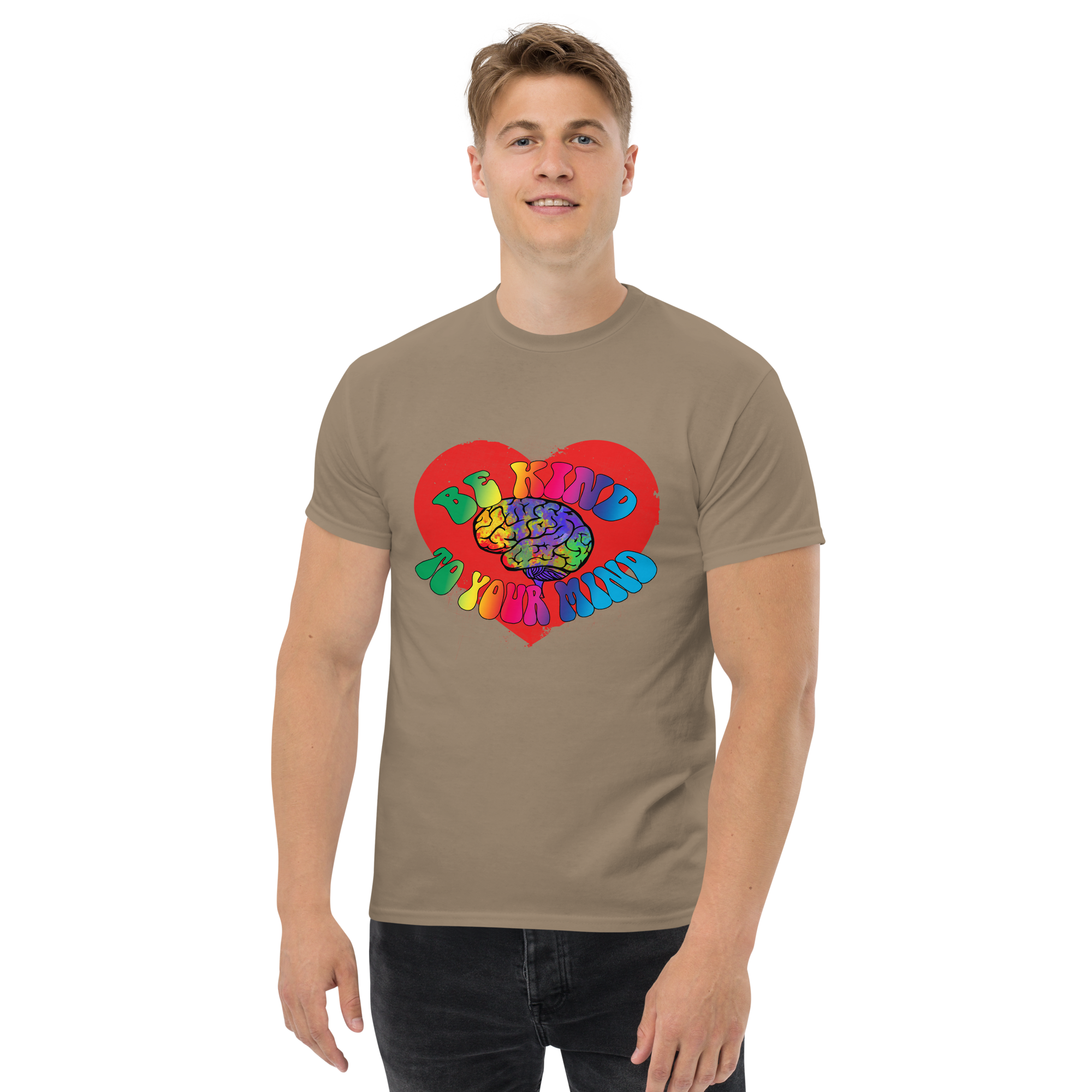 unisex classic tee brown savana front 673424c7be9df
