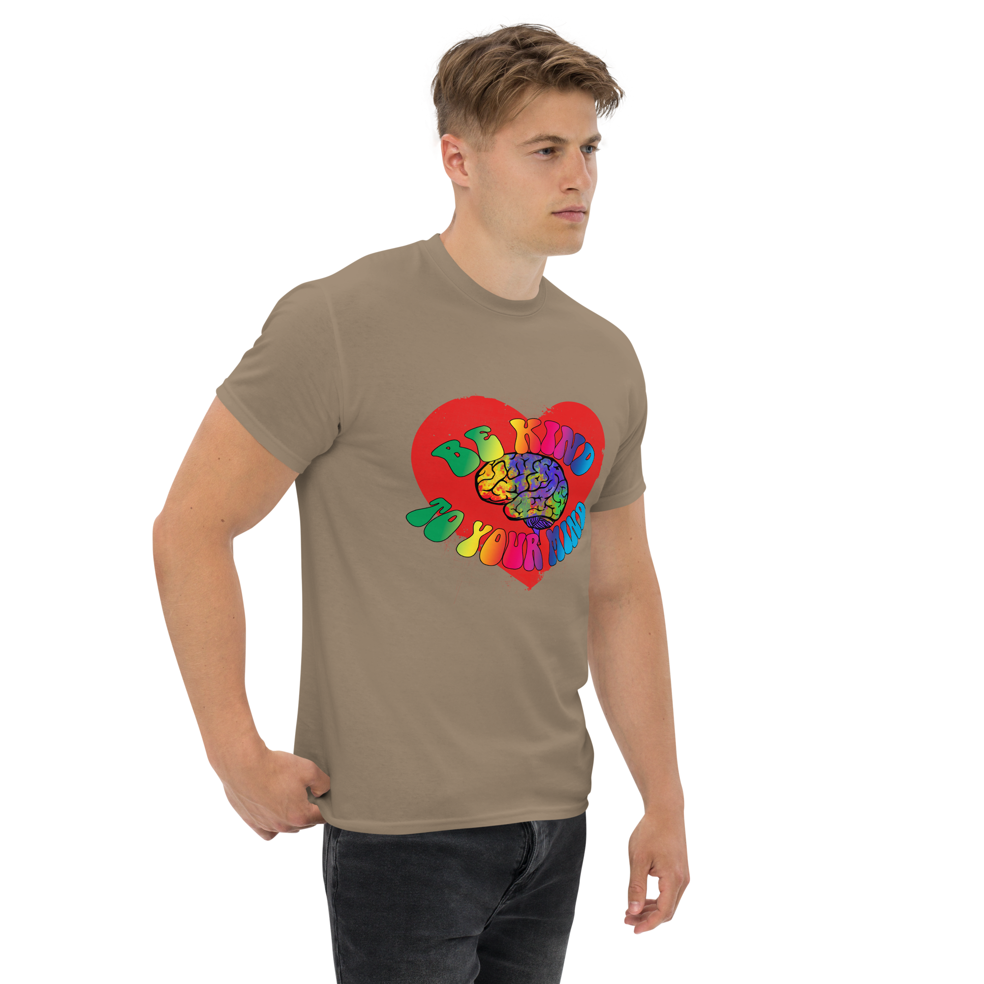 unisex classic tee brown savana right front 673424c8067a8