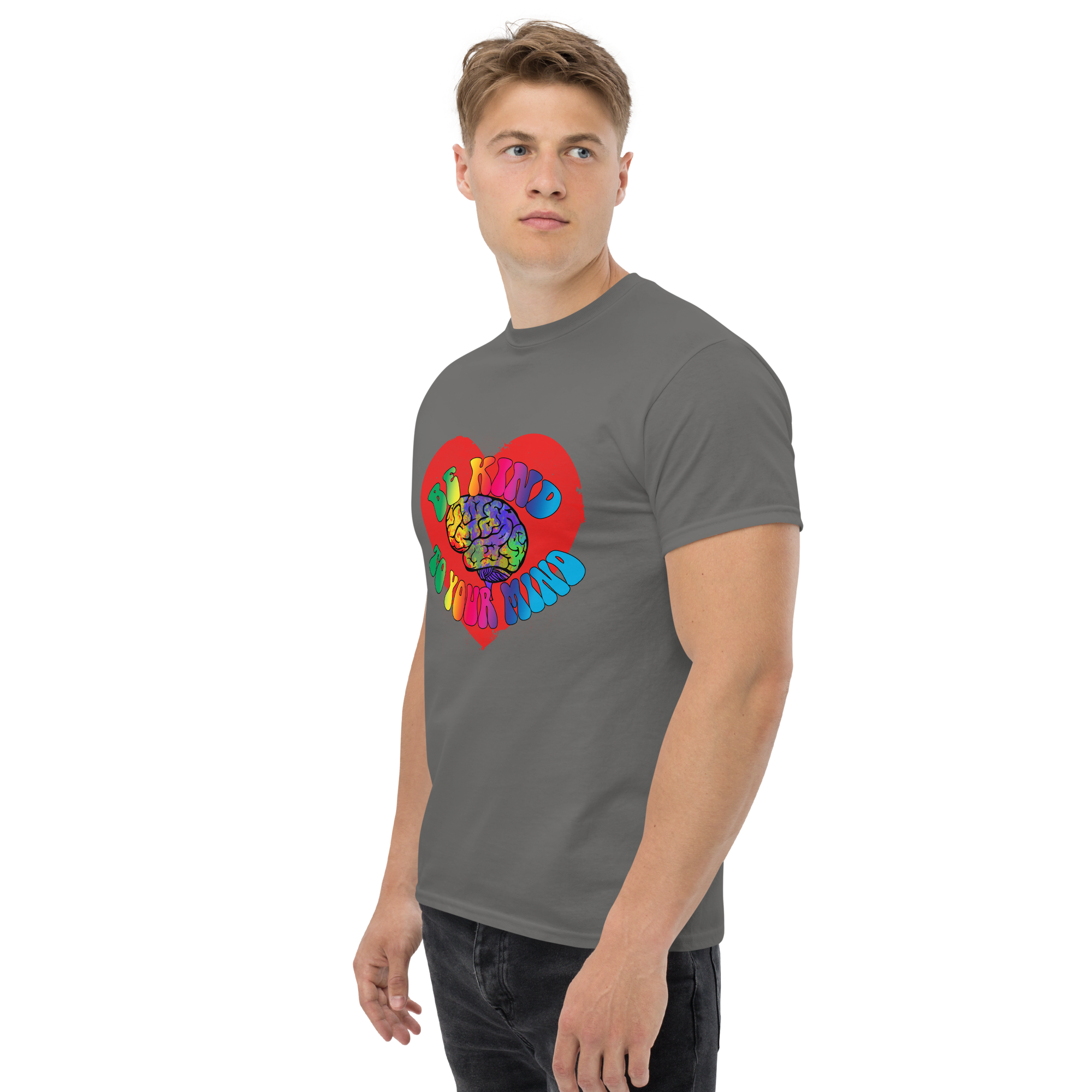 unisex classic tee charcoal left front 673424c772e33