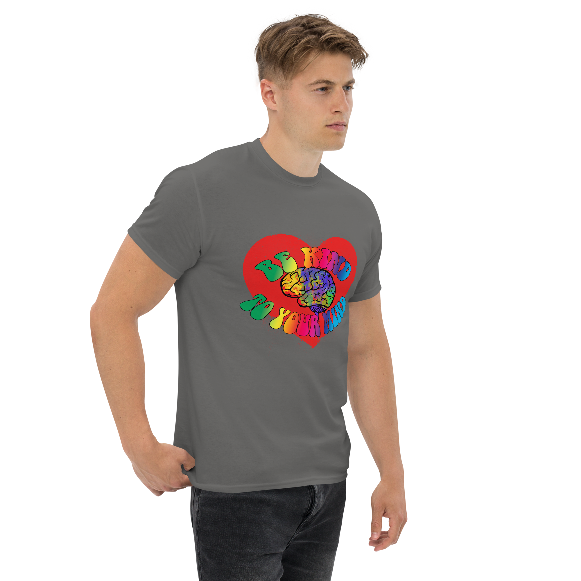 unisex classic tee charcoal right front 673424c782c7e
