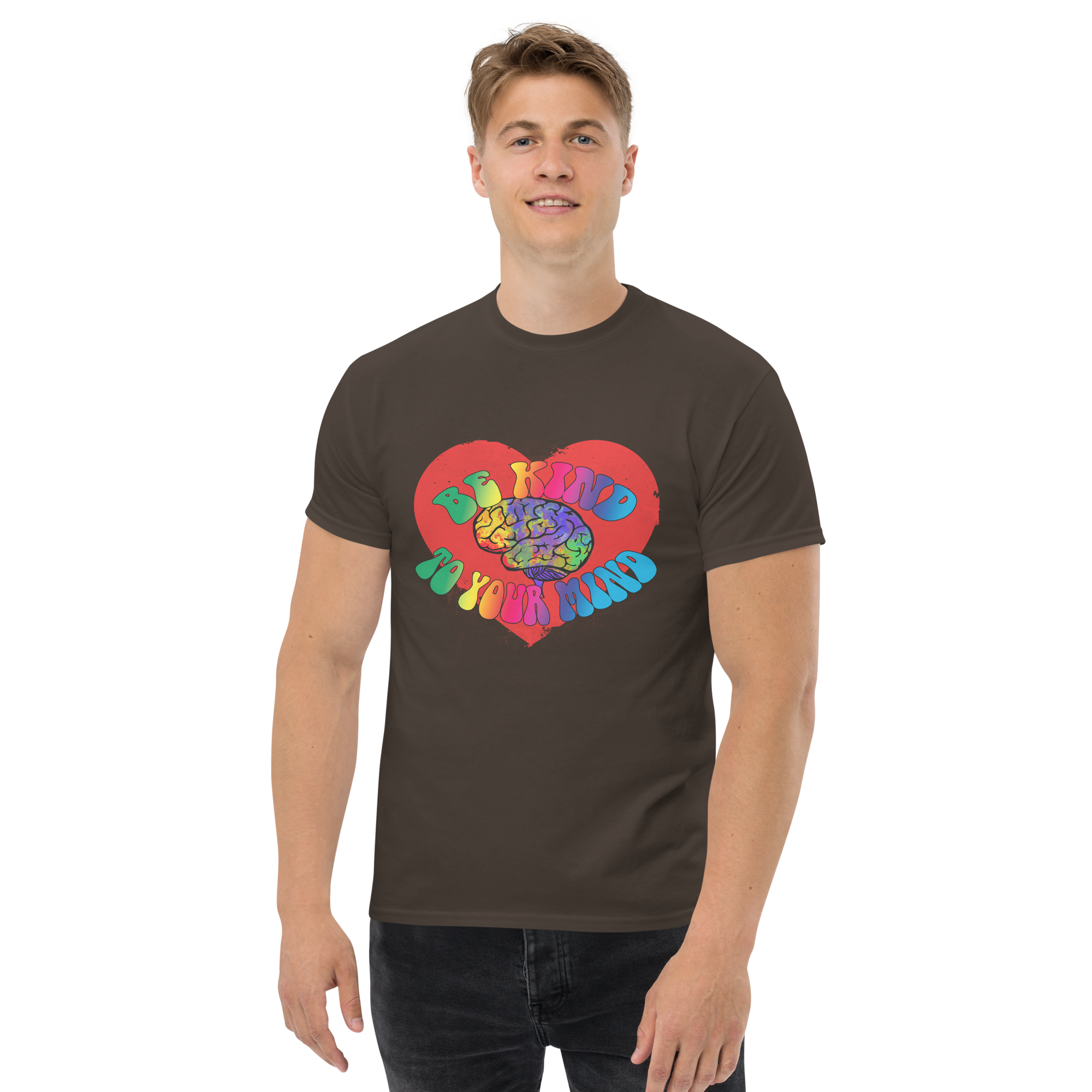 unisex classic tee dark chocolate front 673424c6b3786