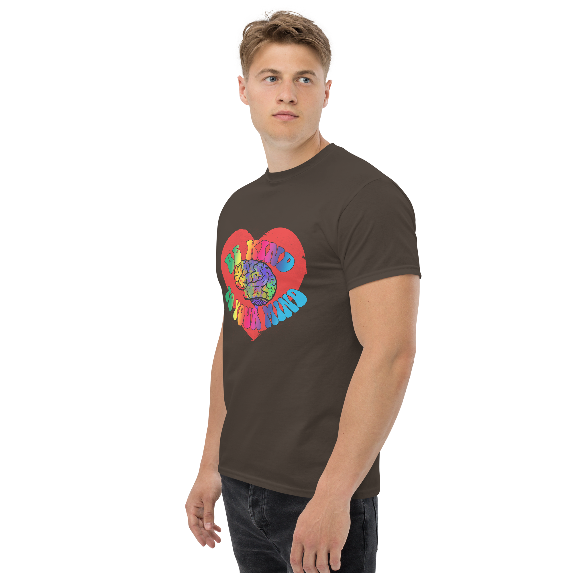unisex classic tee dark chocolate left front 673424c6c22c0