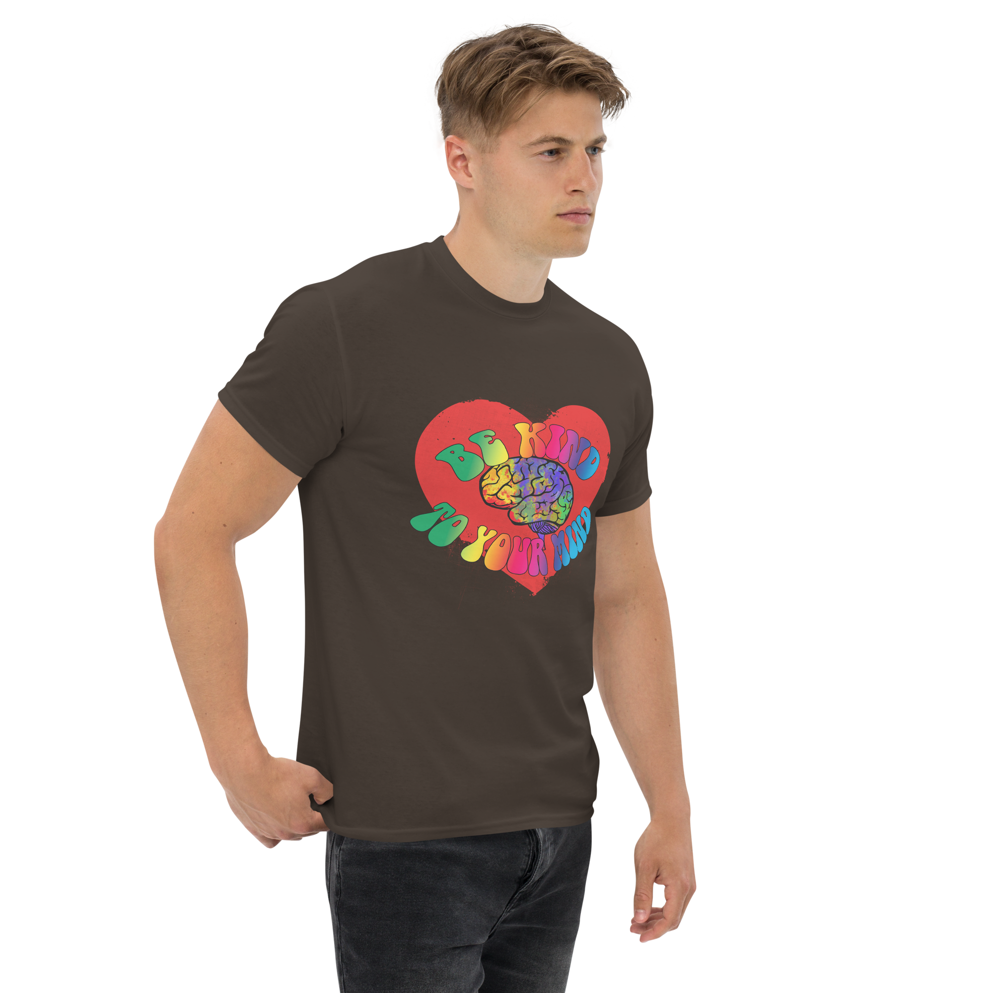 unisex classic tee dark chocolate right front 673424c6cc32f