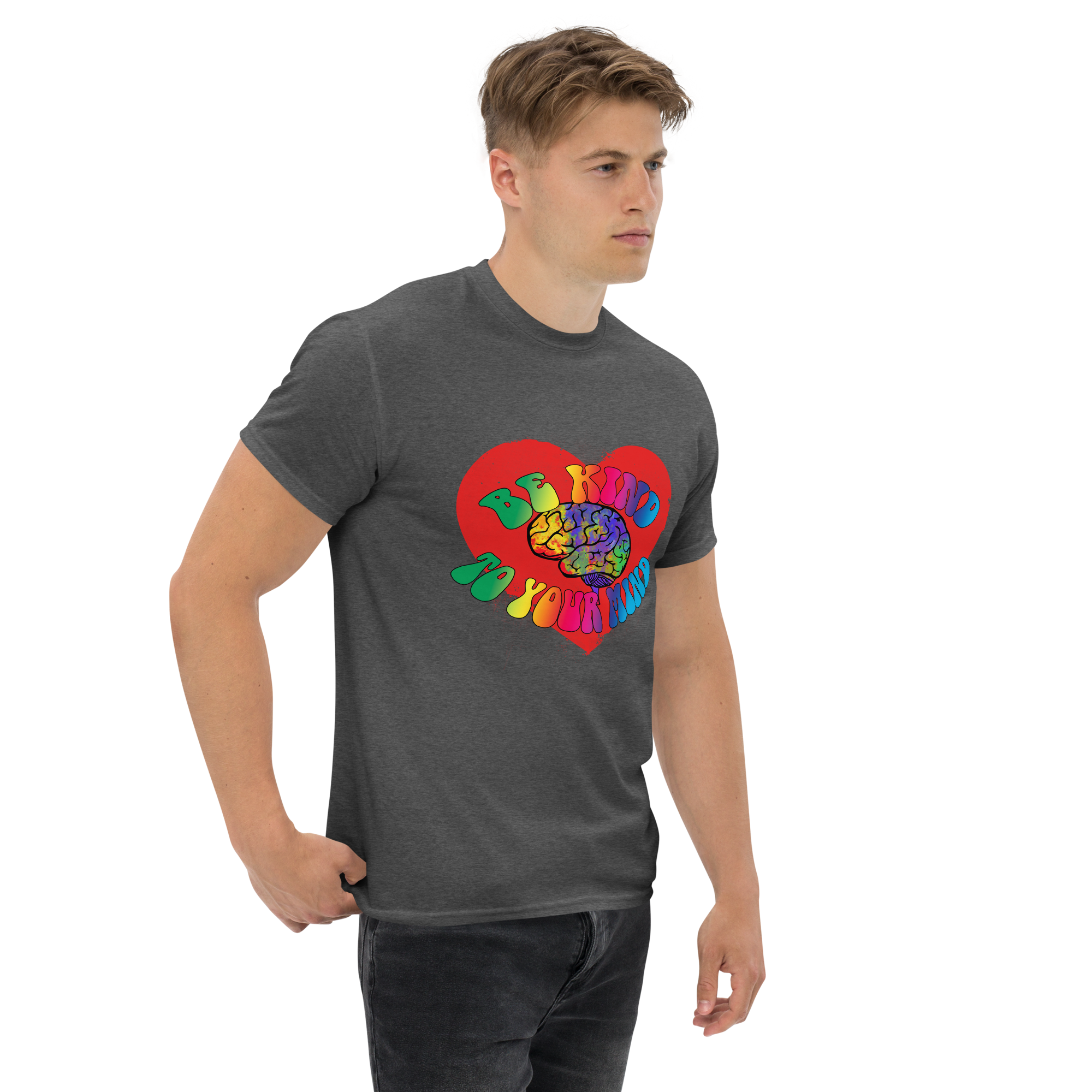 unisex classic tee dark heather right front 673424c75385c