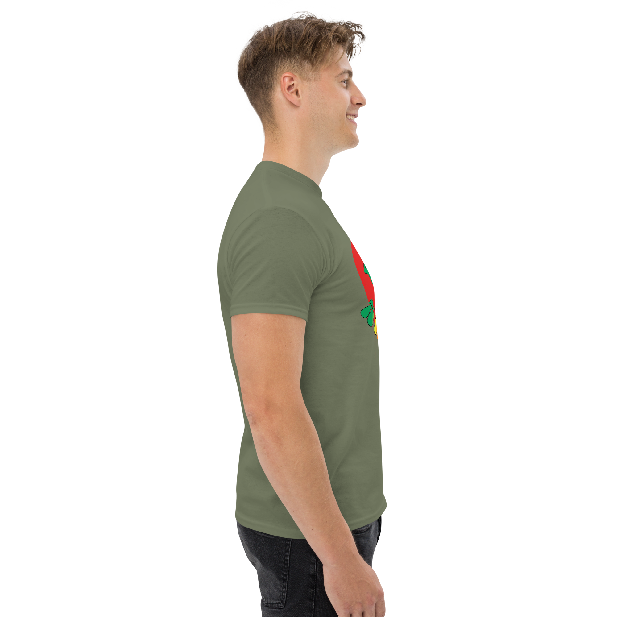 unisex classic tee military green right 673424c7ad50e