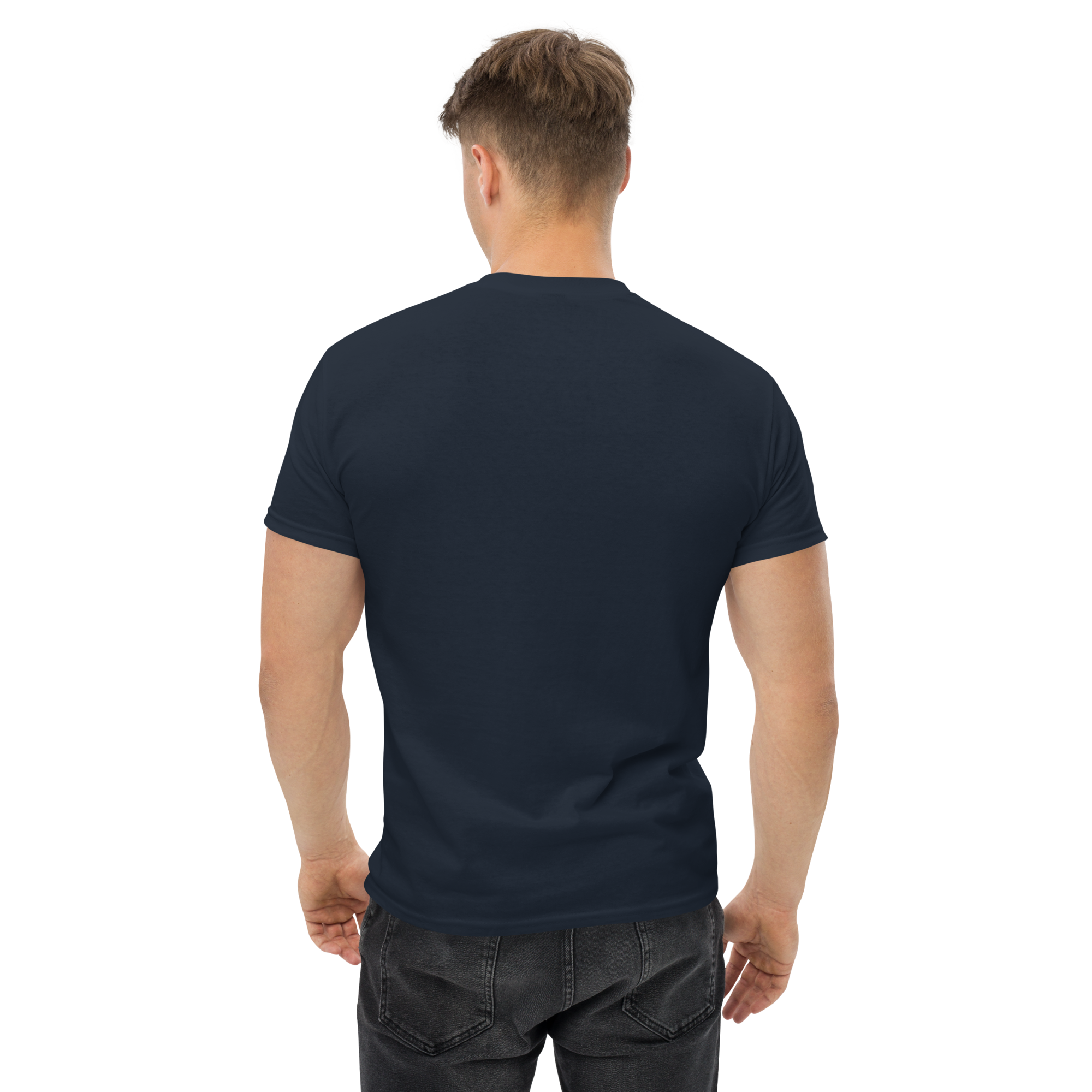 unisex classic tee navy back 673424c66d5b2