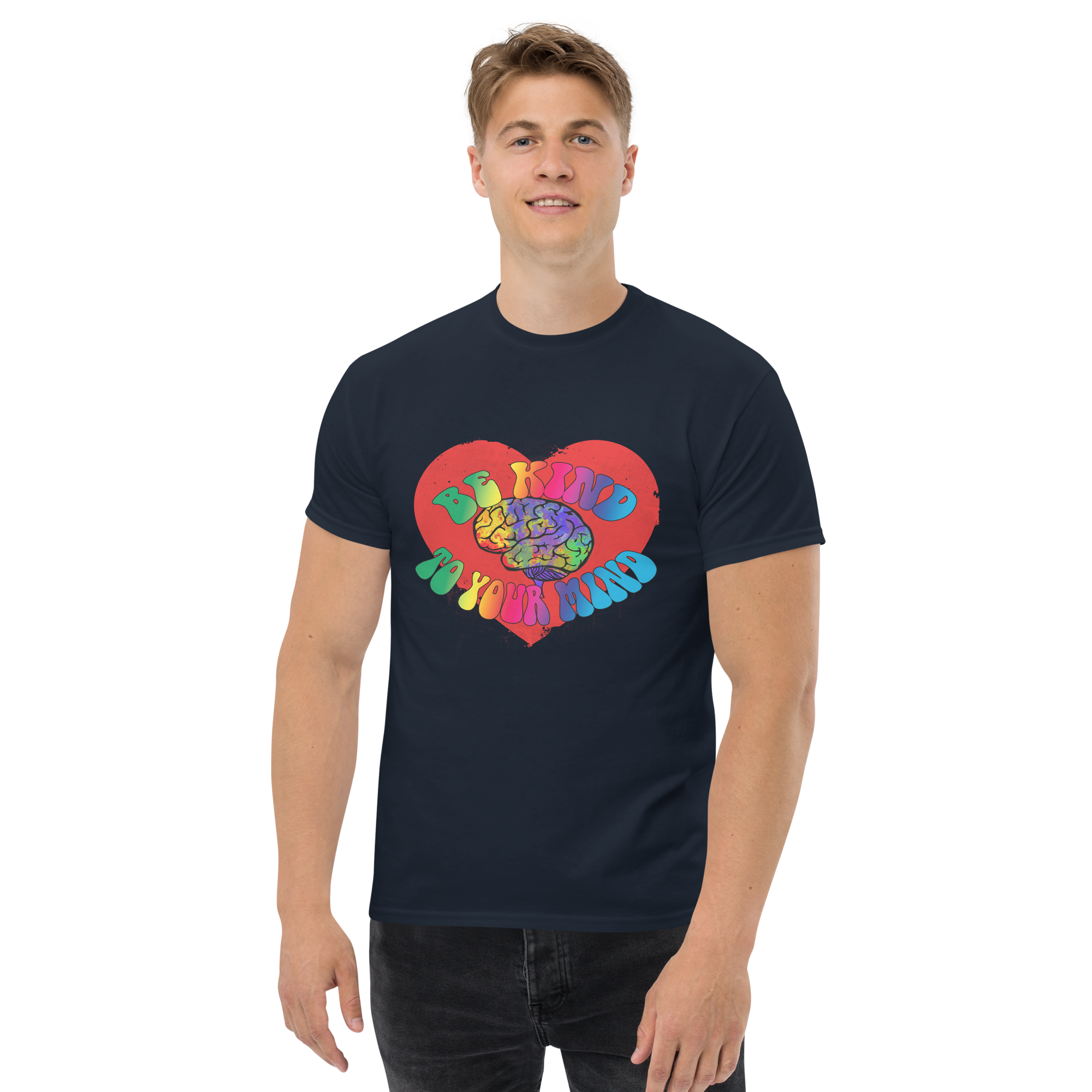 unisex classic tee navy front 673424c66b50a