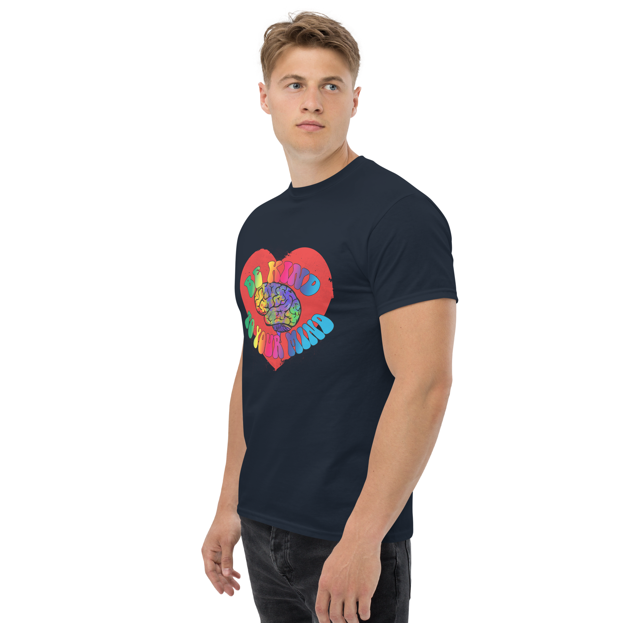 unisex classic tee navy left front 673424c6718cc