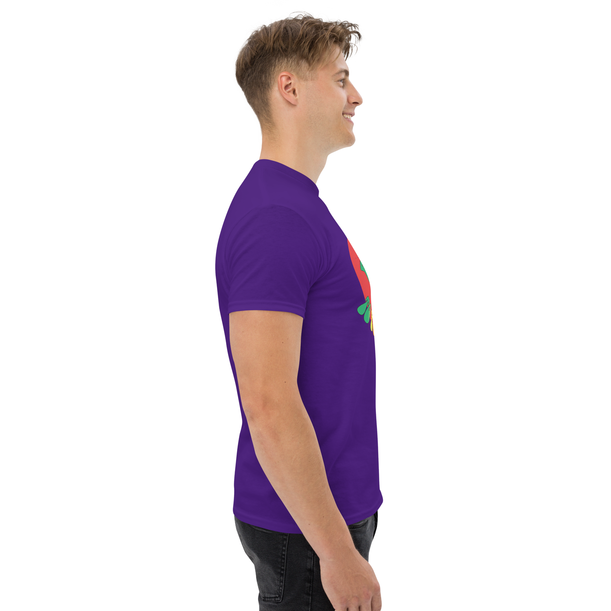 unisex classic tee purple right 673424c682754