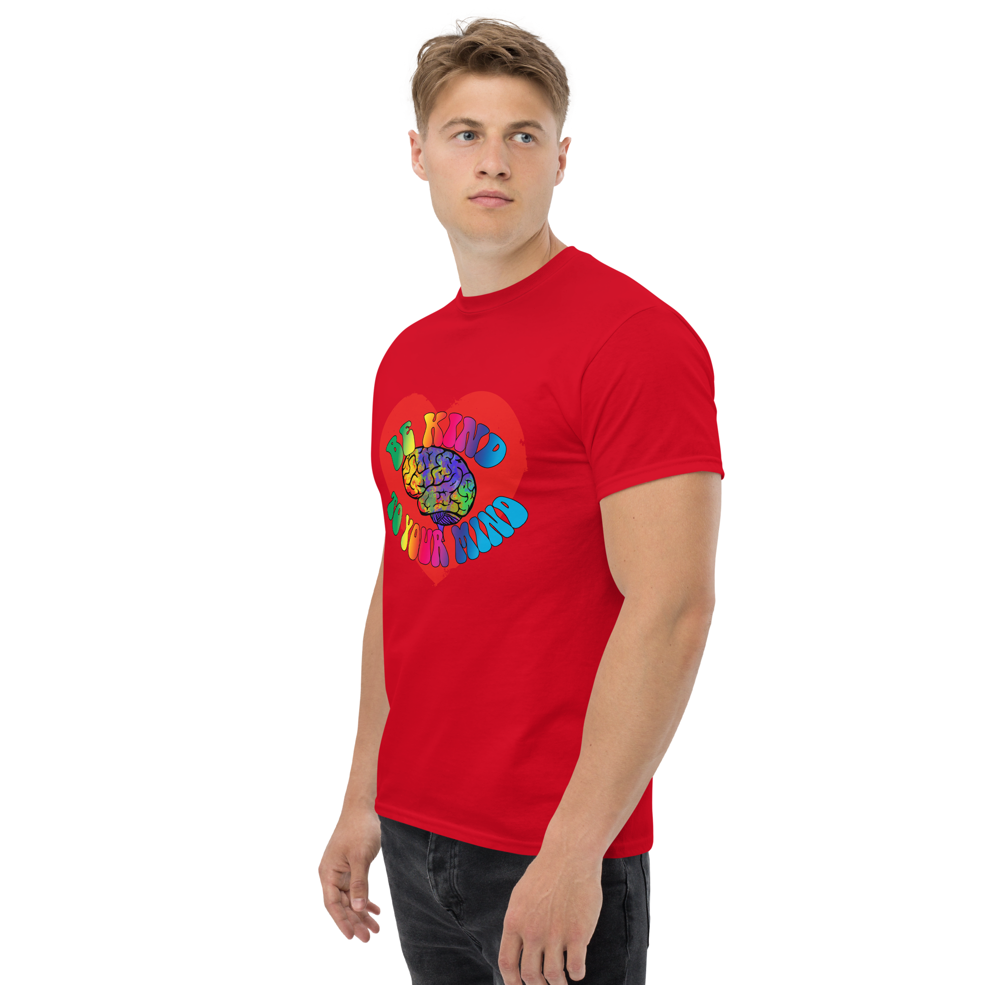 unisex classic tee red left front 673424c691d32