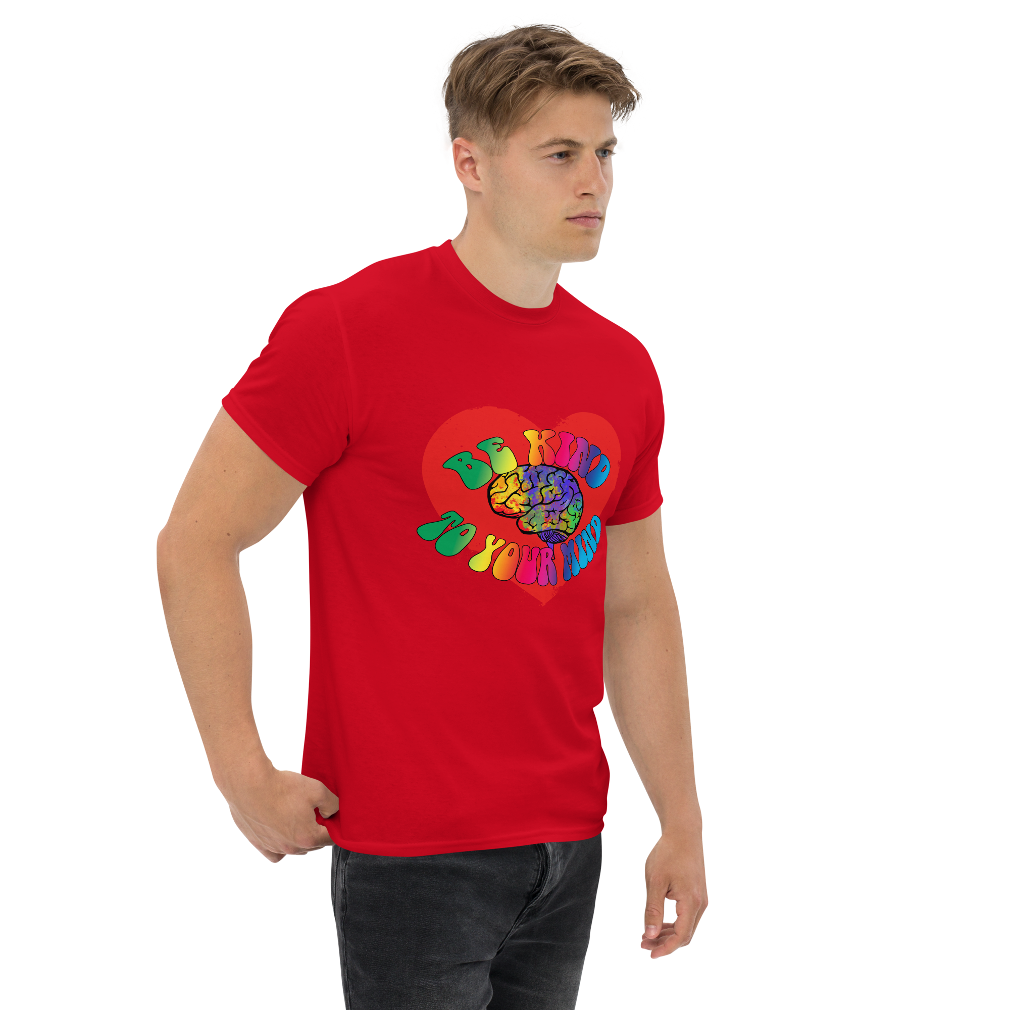 unisex classic tee red right front 673424c698706