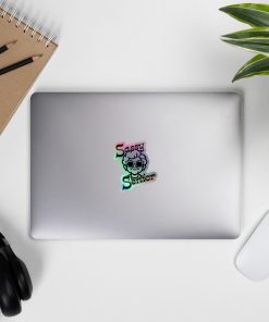kiss cut holographic stickers grey 3x3 front 67f766bc03f8f.jpg