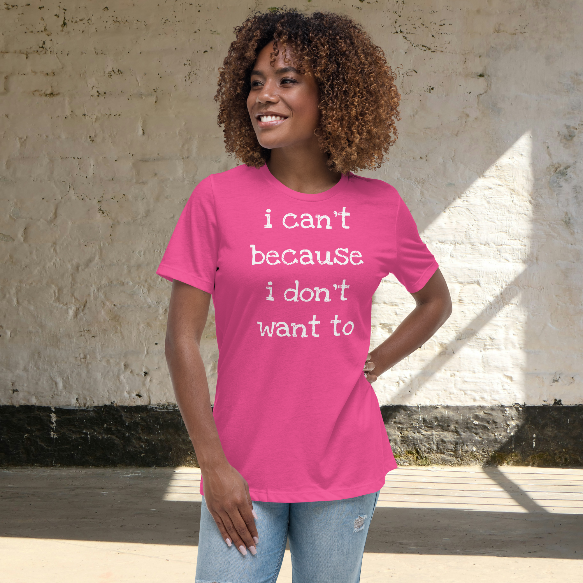 womens relaxed t shirt berry front 67f096ff77e1e